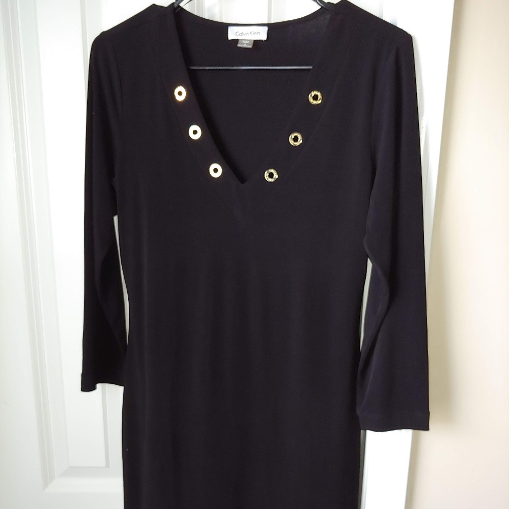 Calvin Klein Three-Quarter-Sleeve Dress